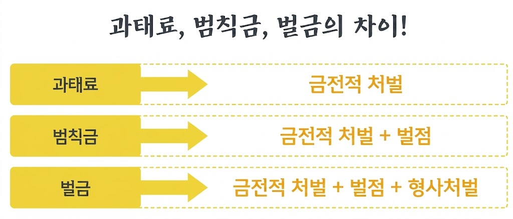 과태료와 범칙금 차이